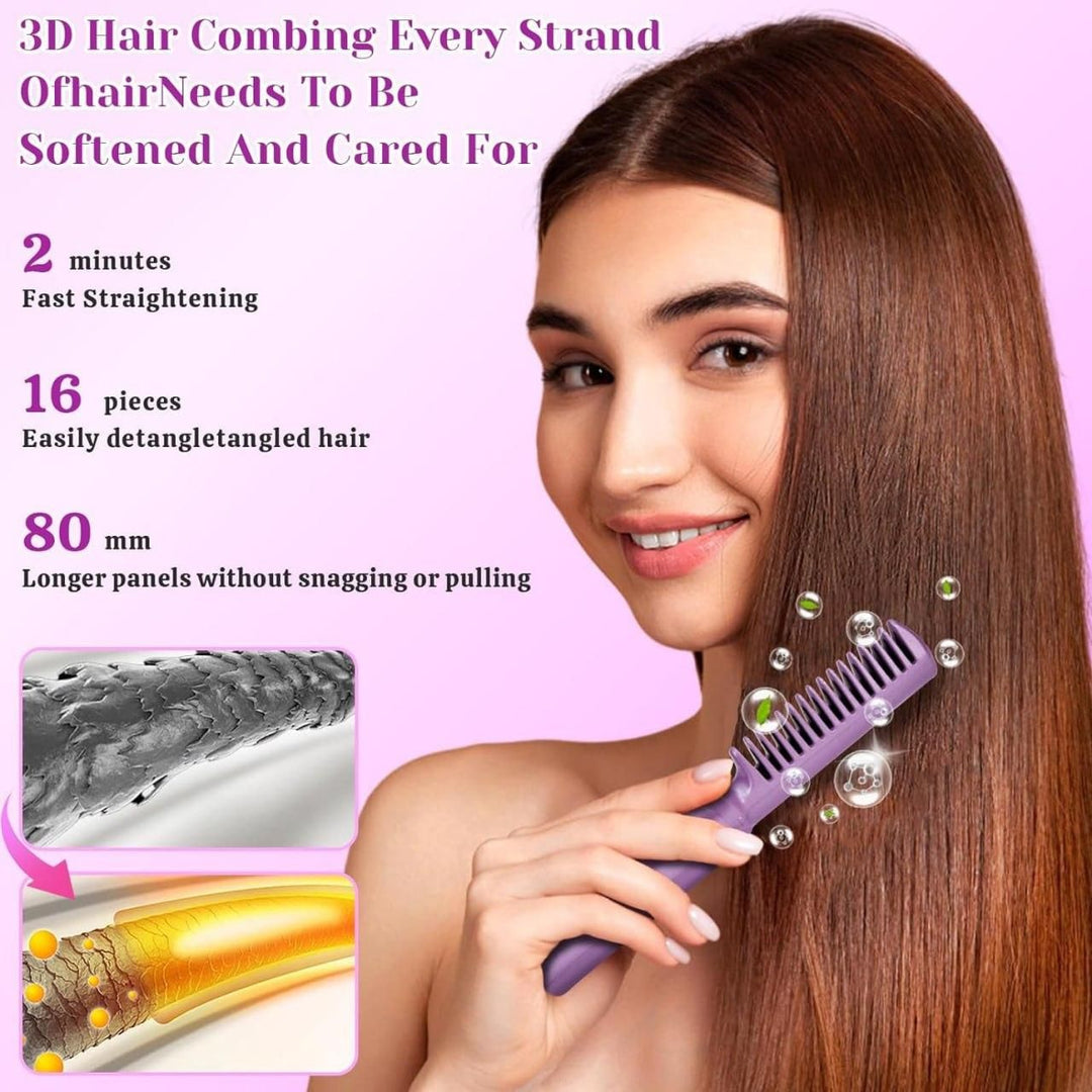 Meneflix Portable Mini Hair Straightener Hot Comb