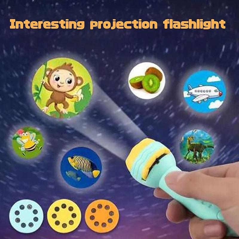 Slide Flashlight Torch Education Learning Kids Toy