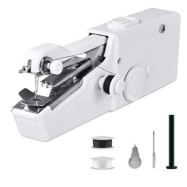 Stitch Handheld Cordless Portable White Sewing Machine